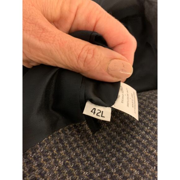 Hart Schaffner Marx Blazer Houndstooth Preppy Academia Professional Business 42L - Picture 7 of 12